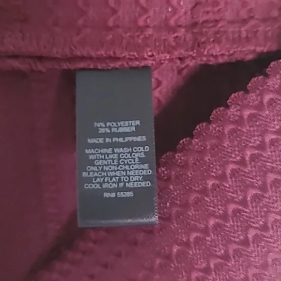 Express Strapless Sweetheart Pleated Skater Dress Maroon Wine NWT Size M - Picture 17 of 17